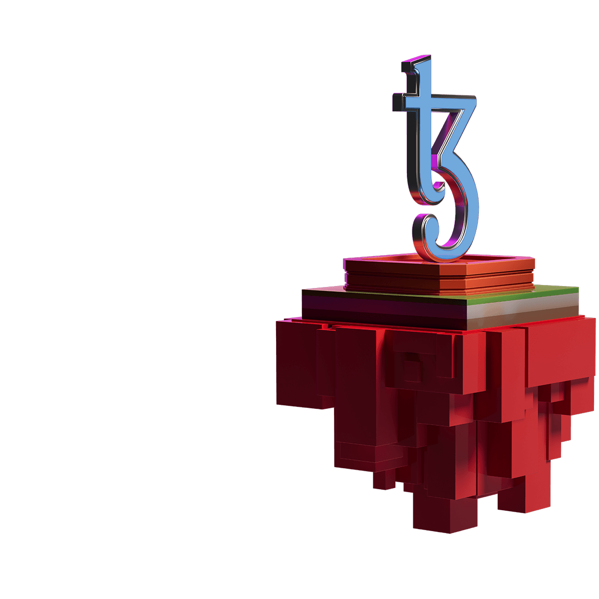 Manchester United and Tezos logos